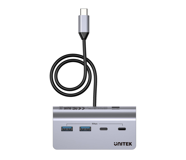 Unitek Hub aluminiowy USB-A/USB-C z 4 portami 5Gbp - 1369163 - zdjęcie